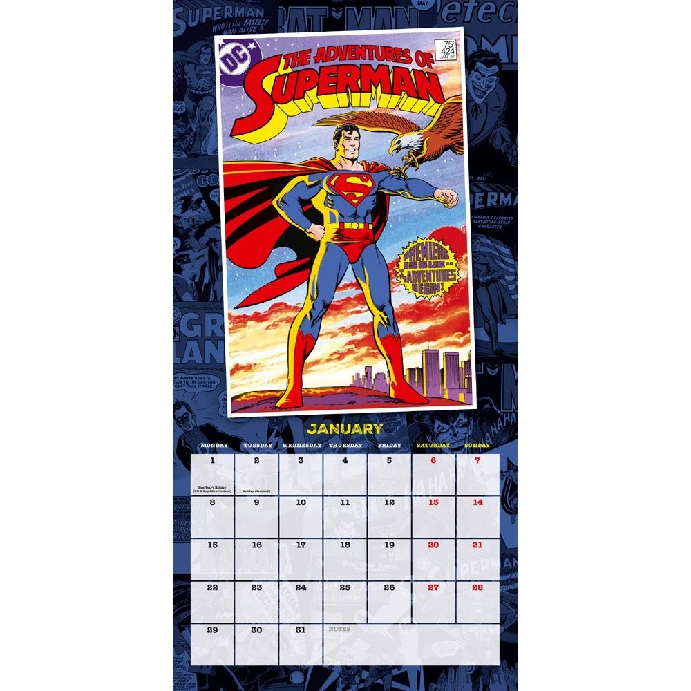 Kalendář DC Comics 2018