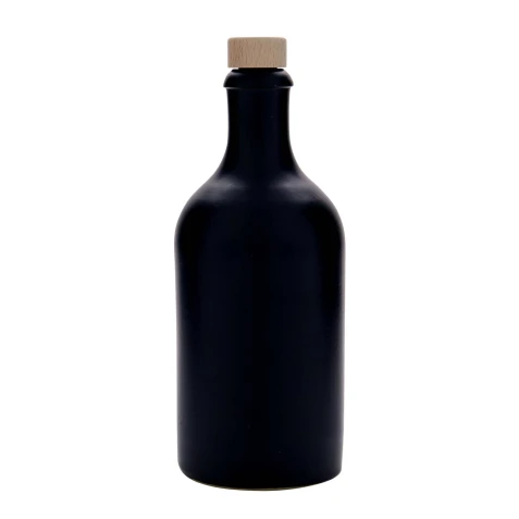 Kameninová fľaša - čierna 0,5 l