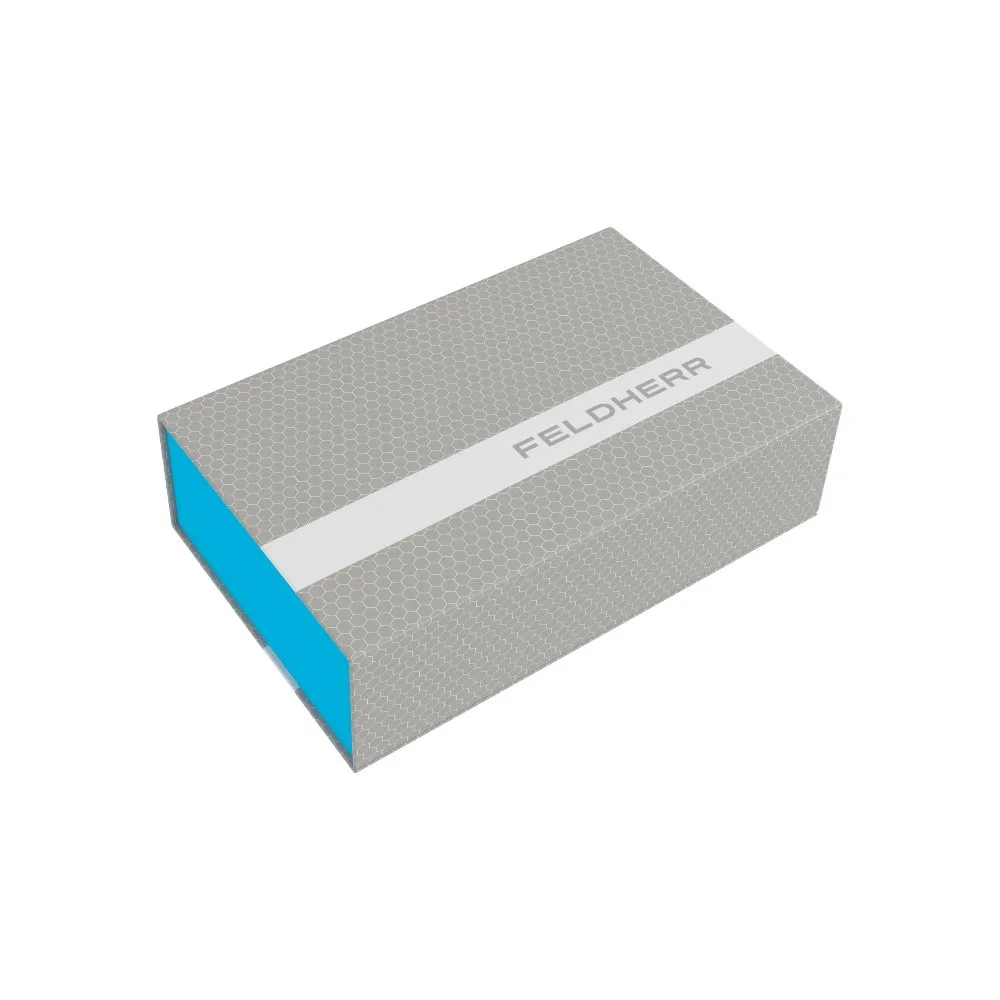 Kartonový box Feldherr -  Half Size 75 mm, modrý