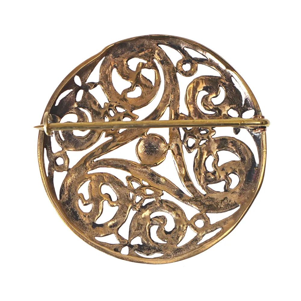 Celtic Triskelion Brooch