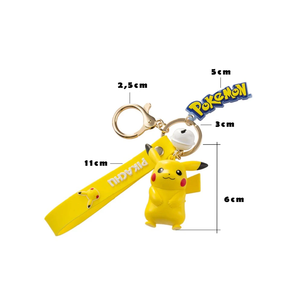 Pokémon Schlüsselanhänger mit Glöckchen - Pikachu