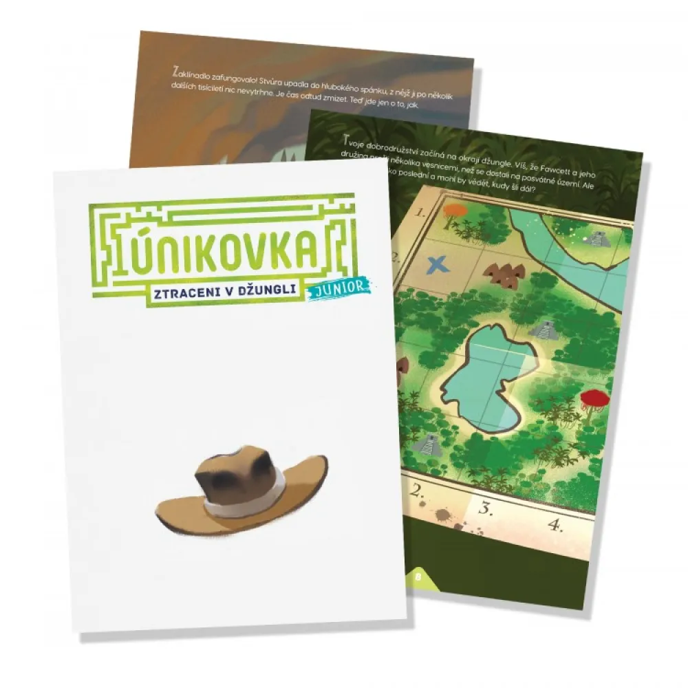 Kniha Únikovka Junior: Ztraceni v džungli