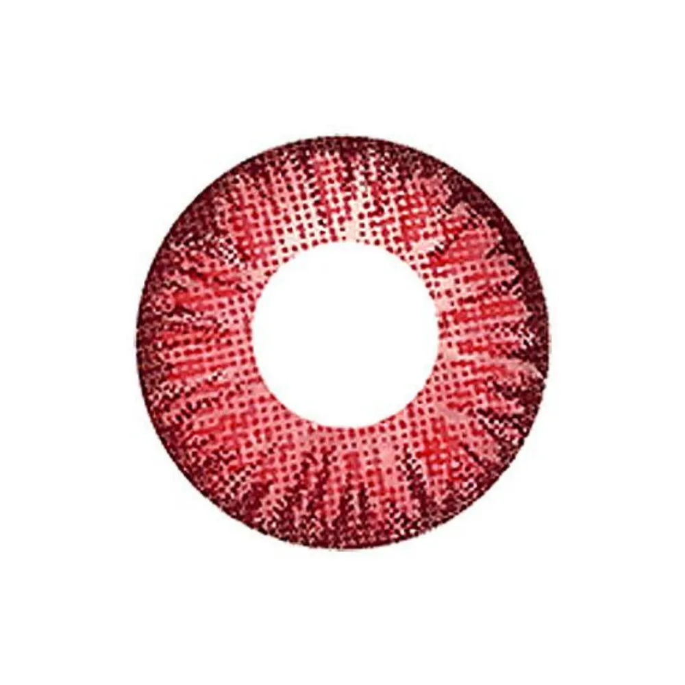 Jaspis Contact Lenses - Deep Red - Non-prescription Yearly (2 lenses)