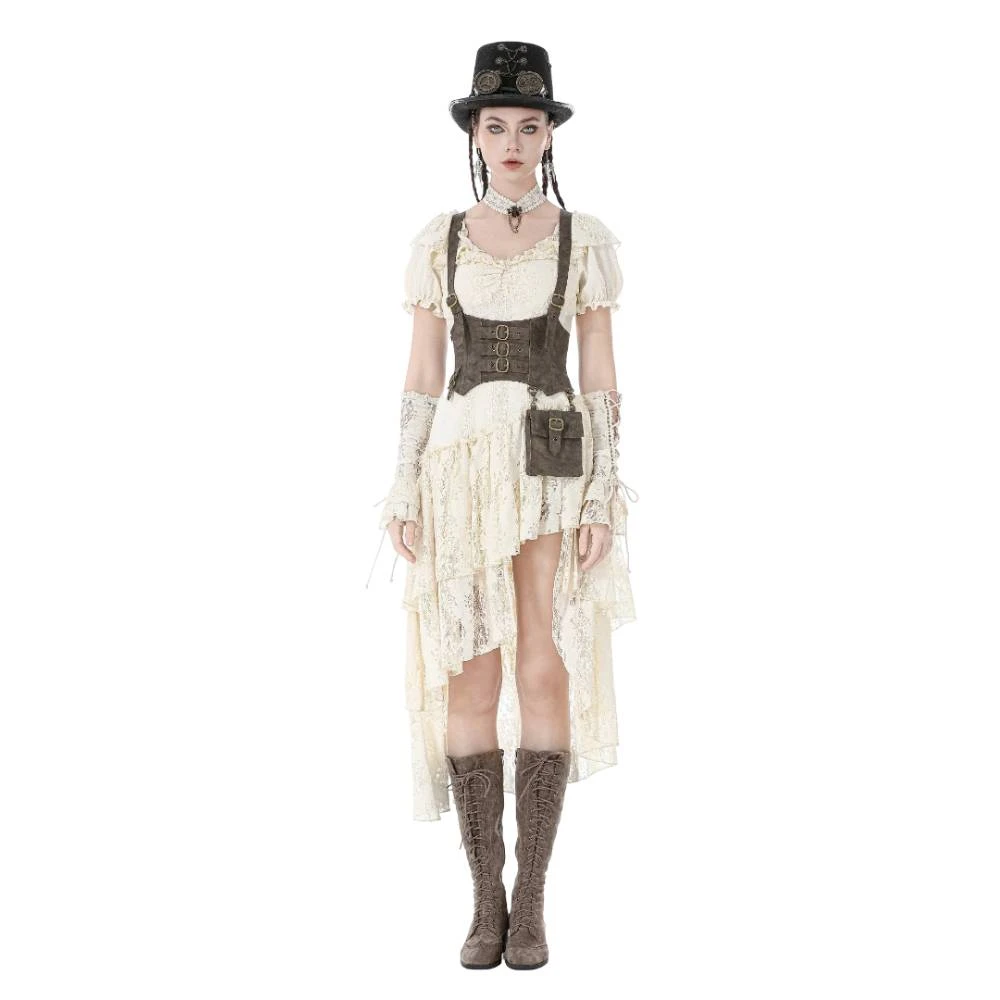Steampunk Faux Leather Corset