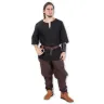 Cotton Medieval Shirt - Black