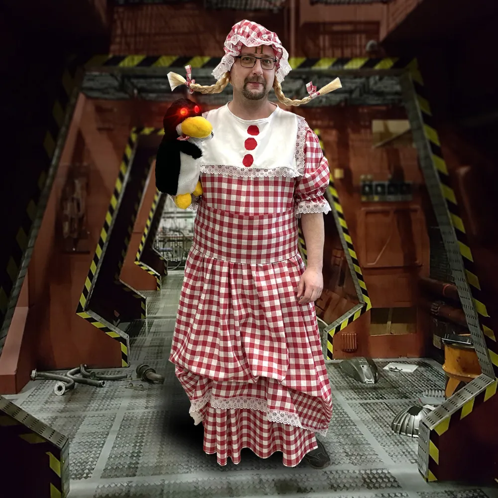 Kostým Čiervený Trpaslík - Rimmer v karanténě