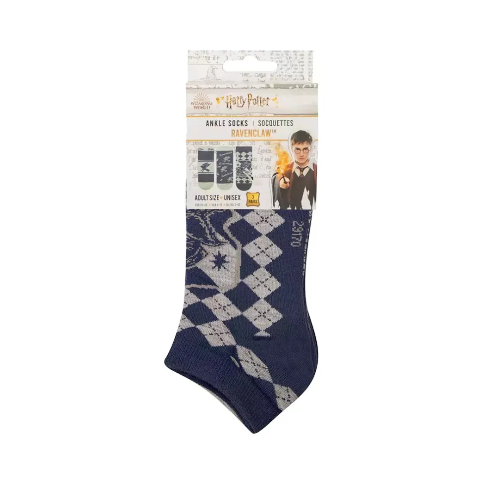 Harry Potter Knöchelsocken - Ravenclaw (3 Paar)
