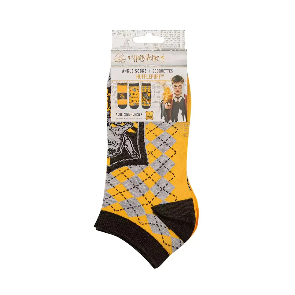 Harry Potter Knöchelsocken - Hufflepuff (3 Paar)