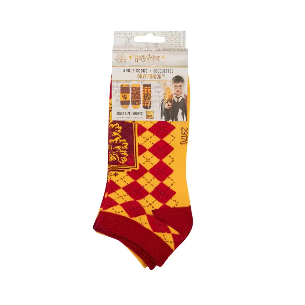 Harry Potter Knöchelsocken - Gryffindor (3 Paar)