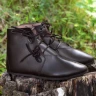 Knöchelhohe Schnürstiefel, dunkelbraun