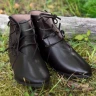 Knöchelhohe Schnürstiefel, dunkelbraun