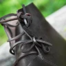 Knöchelhohe Schnürstiefel, dunkelbraun