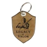 Legacy of Valor Leather Keychain