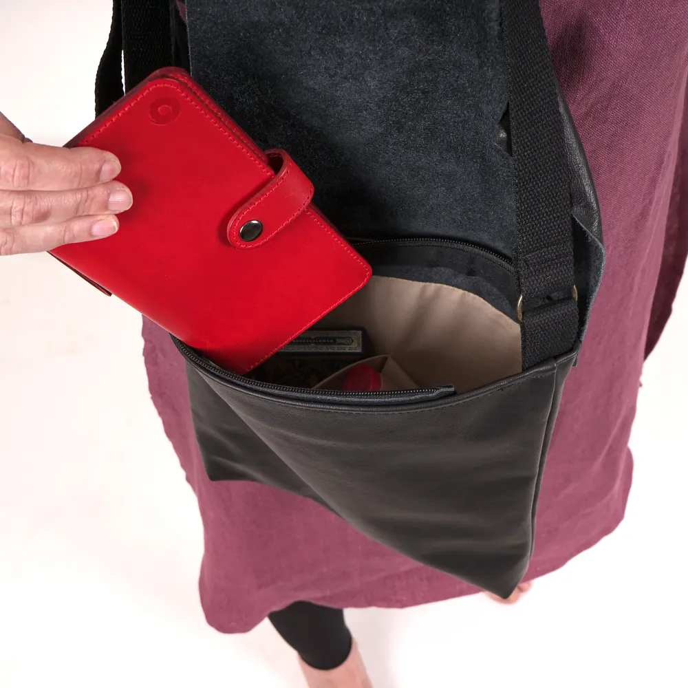 Kožená taška z mäkkej kože