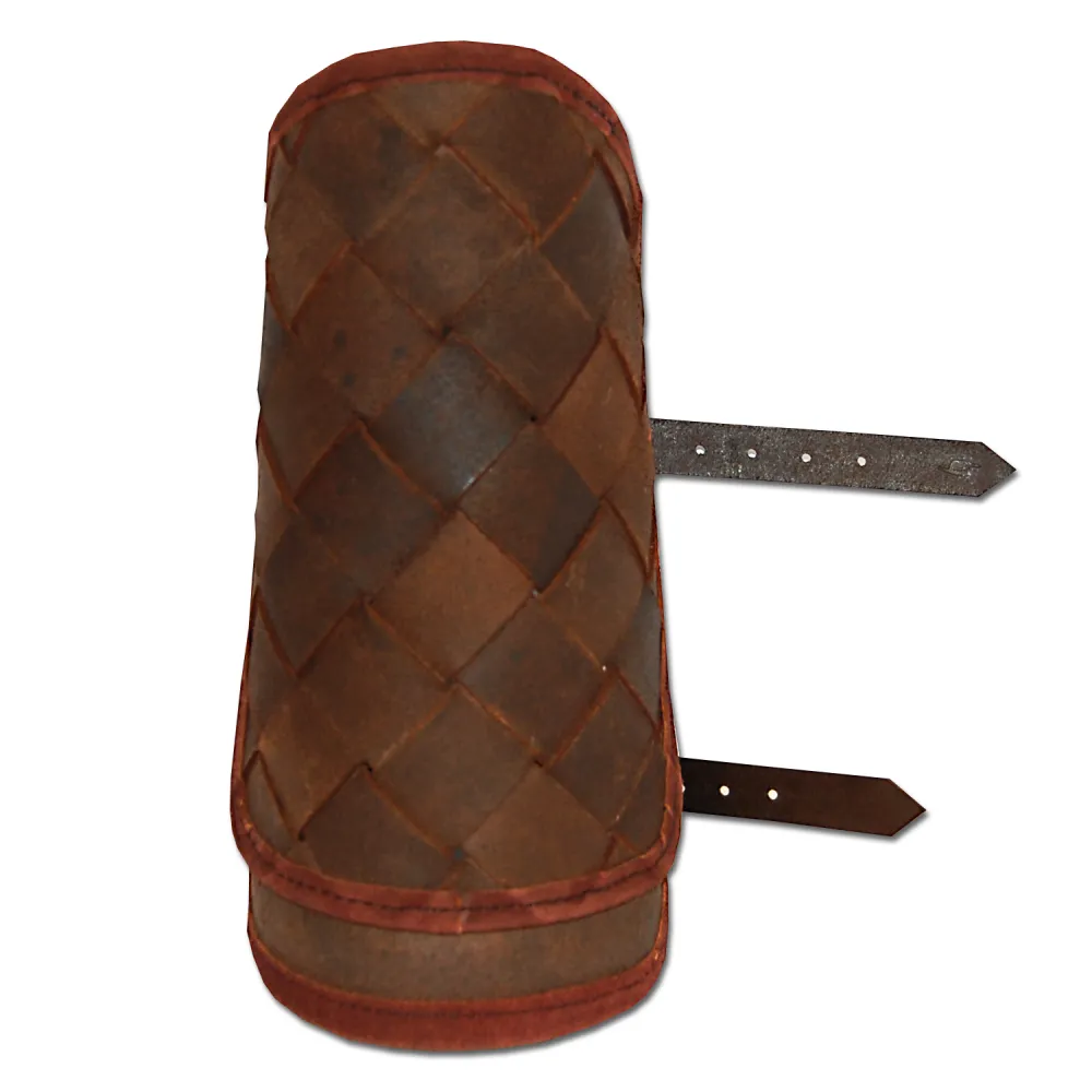 Kožené vikingské náholenice