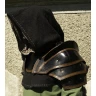 Leather shoulder and neck guard