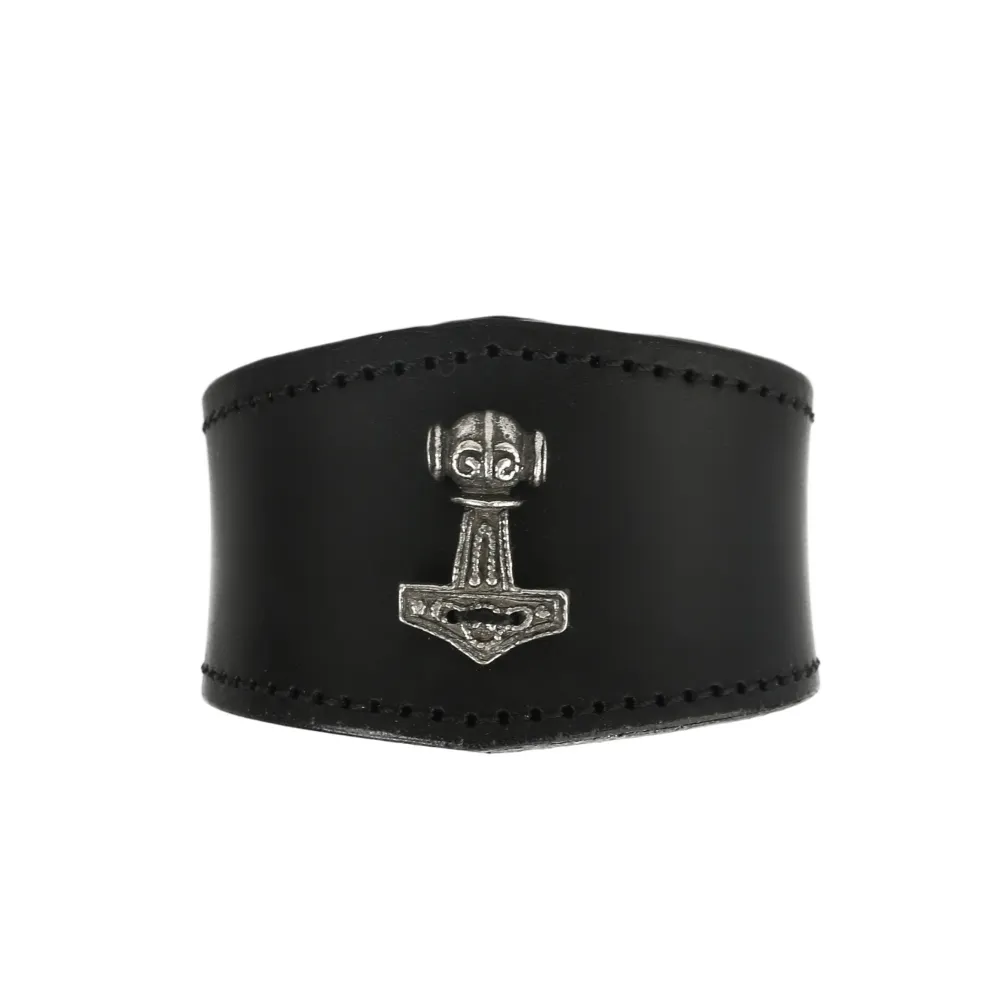 Lederarmband mit Thors Hammer