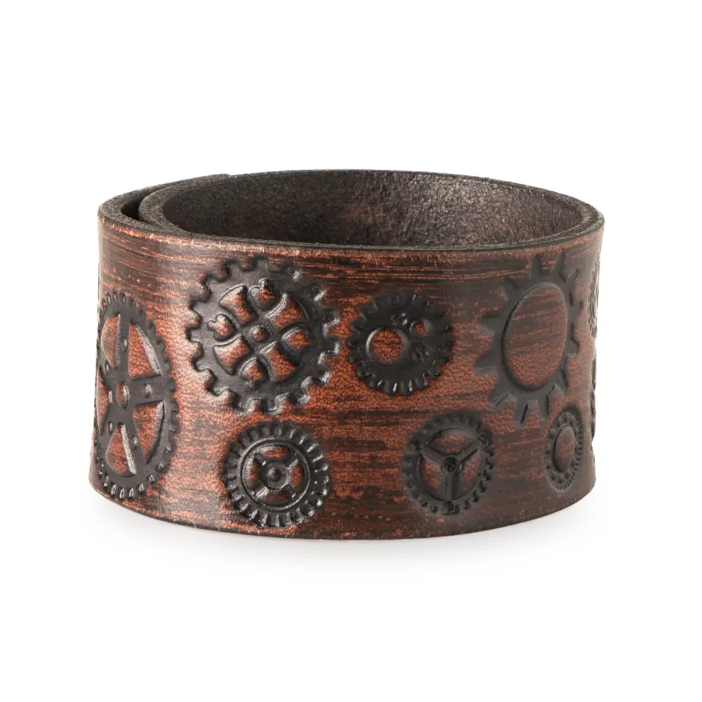 Steampunk Leather Bracelet
