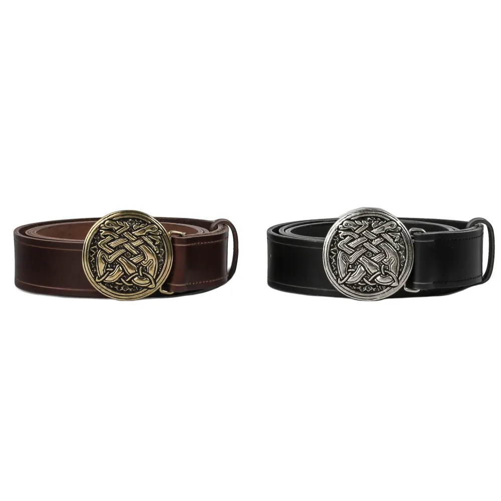 Celtic Hound Leather Belt