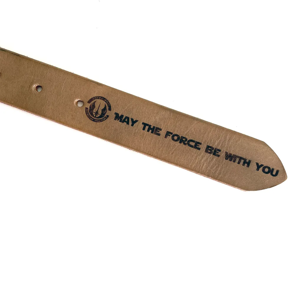 Men's leather belt - formal