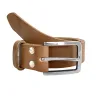 Men's leather belt - formal