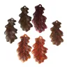 Leather Oak Leaf Pendant