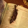 Leather Raven Feather Pendant