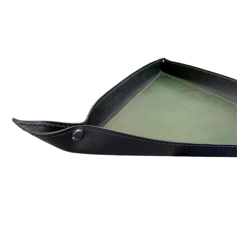 Kožený trojúhelníkový Dice Tray