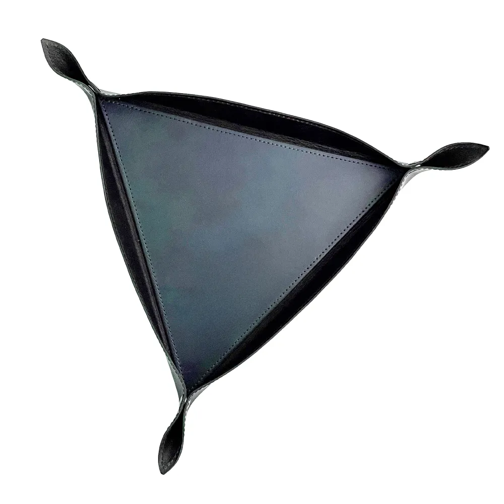 Kožený trojúhelníkový Dice Tray