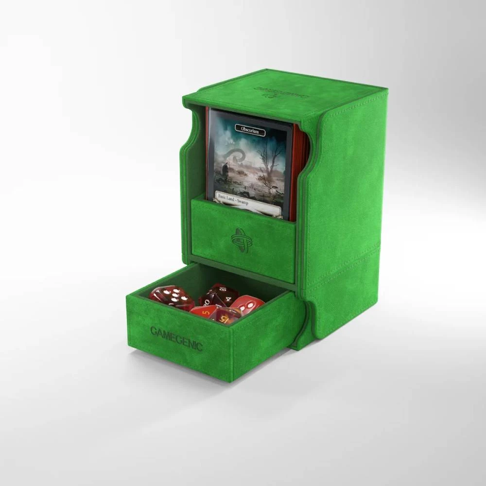 Gamegenic Card Box - Watchtower 100+ XL Green
