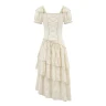 Steampunk Asymmetrical Lace Dress