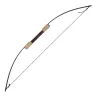 Laminated bow with a wooden riser