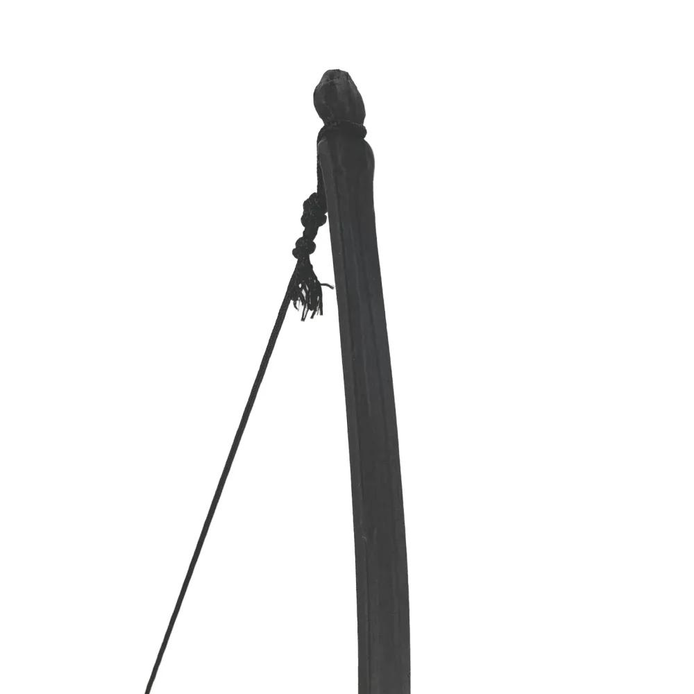 Laminated bow with a wooden riser