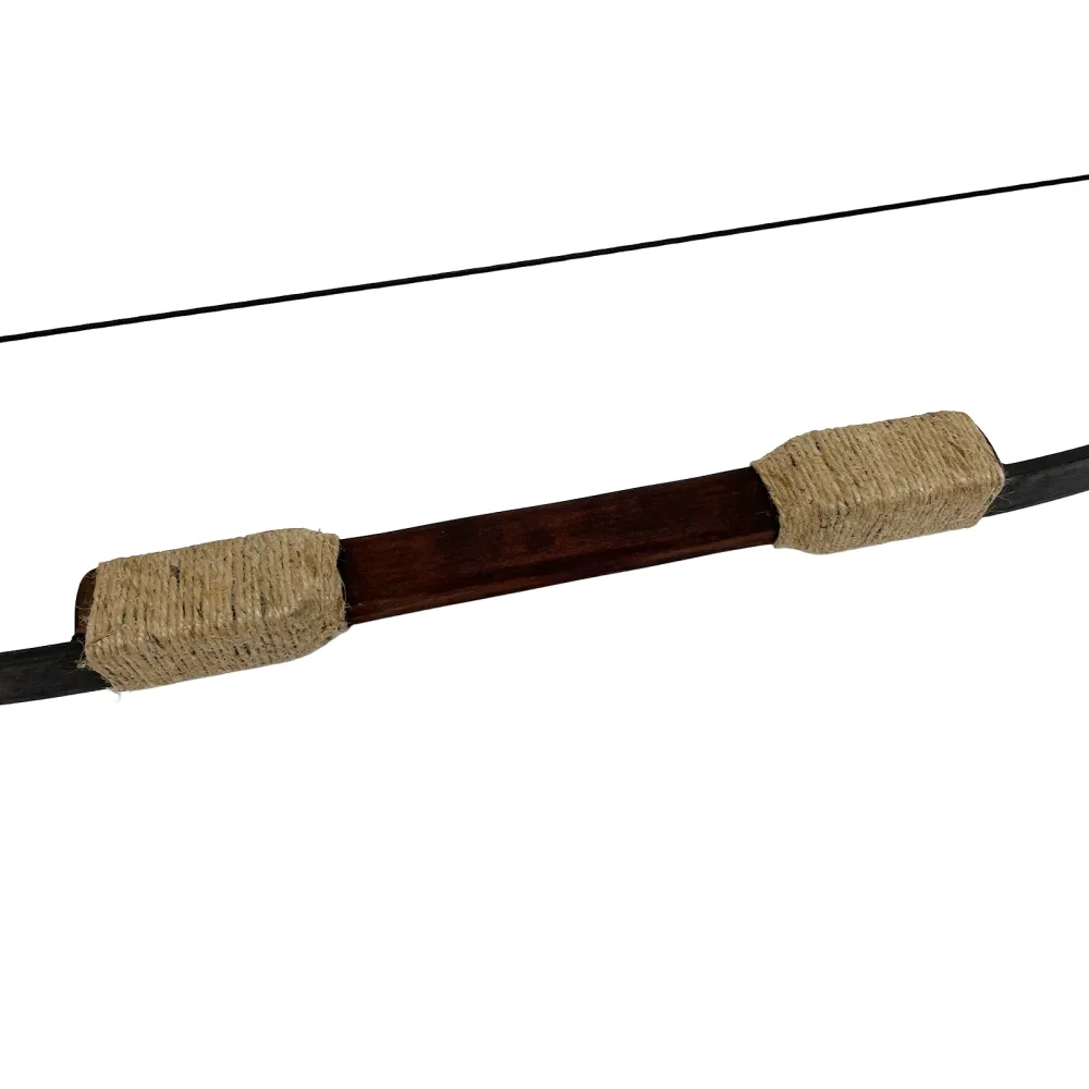 Laminated bow with a wooden riser