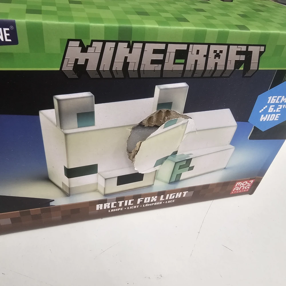 Lampa Minecraft - Polárna líška - poškodený obal