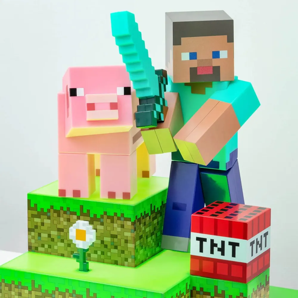 Minecraft Lampe - Steve Diorama