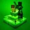 Minecraft Lampe - Steve Diorama