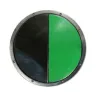 Round latex shield - black and green