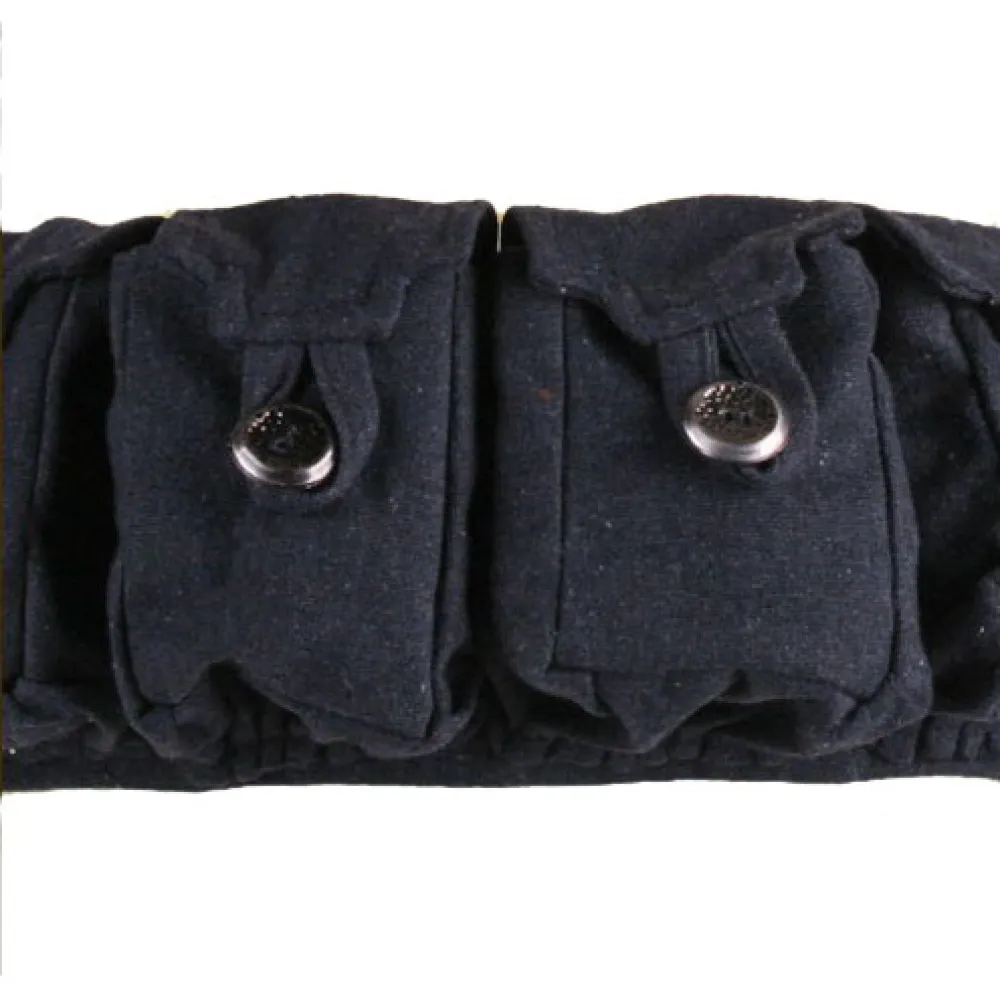 Látkový opasek s kapsami