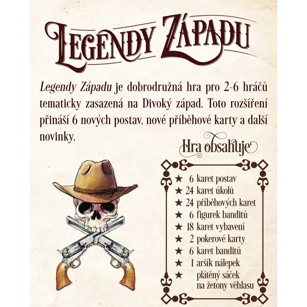 Legendy Západu: Hrst novinek (1. rozšíření)