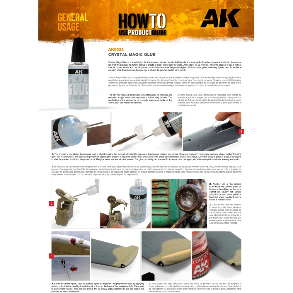 AK Interactive Glue: Crystal Magic Glue, 30 ml