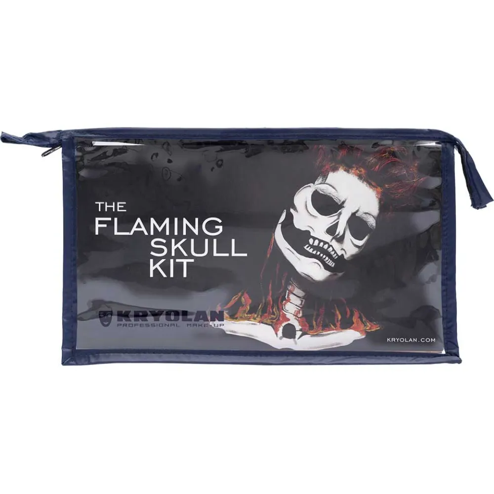 Líčidla Ohnivá lebka - Flaming Skull Kit