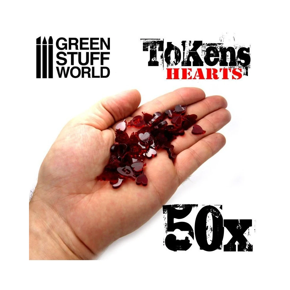 Life Tokens (hearts), 50 pcs
