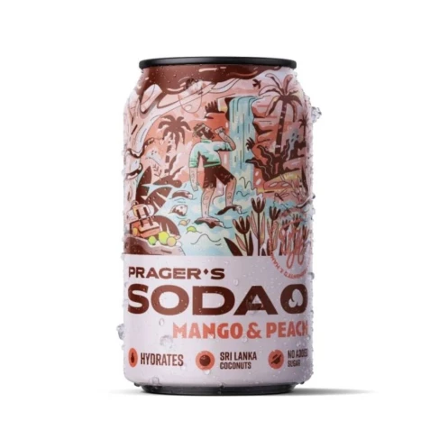 Prager's Soda Limonade - Mango & Pfirsich, 330ml