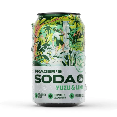 Prager's Soda Limonade - Yuzu & Limette, 330ml