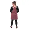 Linen pinafore dress - purple