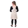 Linen pinafore dress - natural