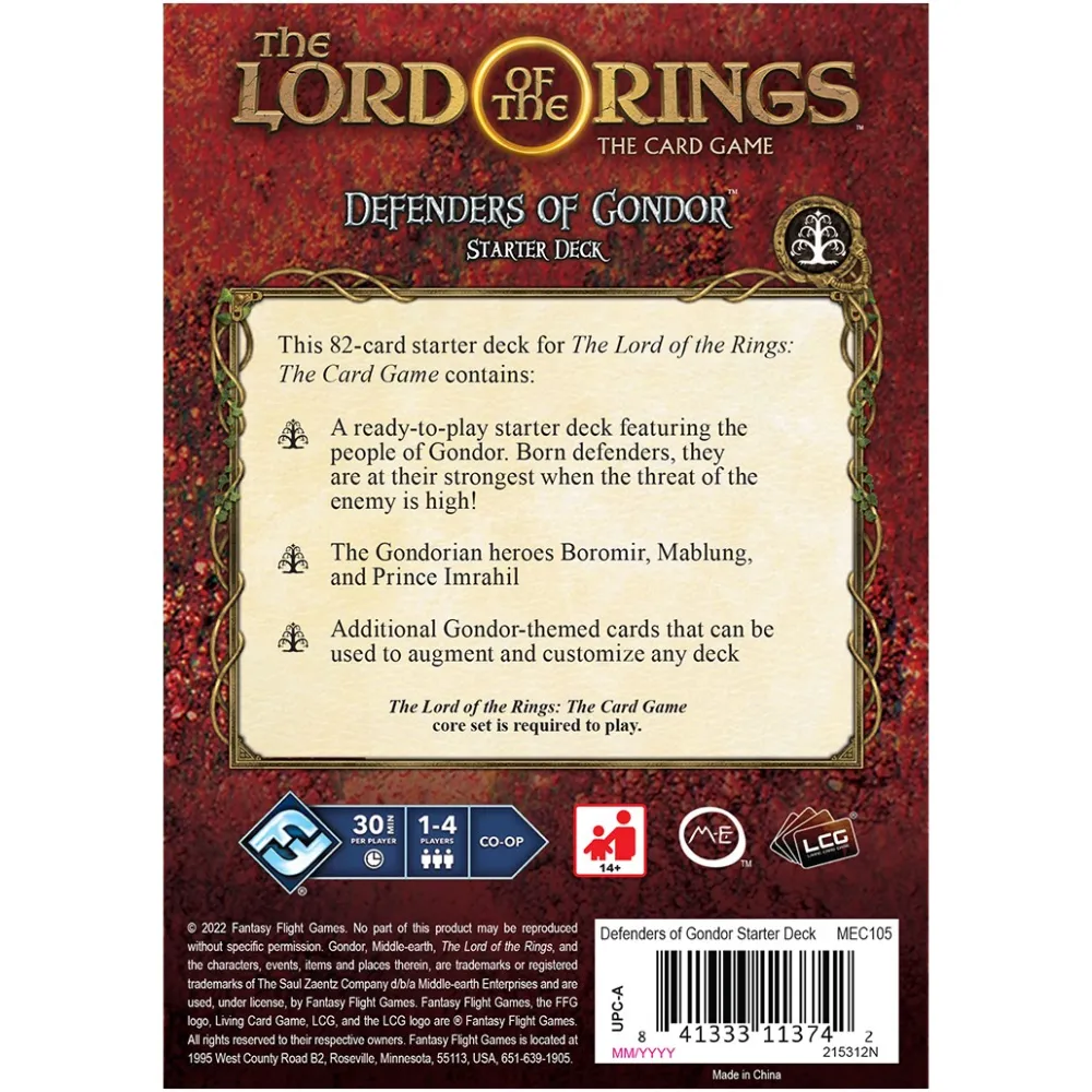 Lord of the Rings LCG: Defenders of Gondor Starter Deck