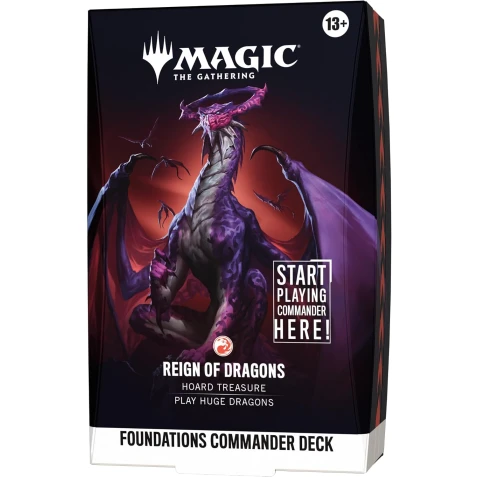 Magic: The Gathering - Foundations Starter Commander Deck: Reign of Dragons
