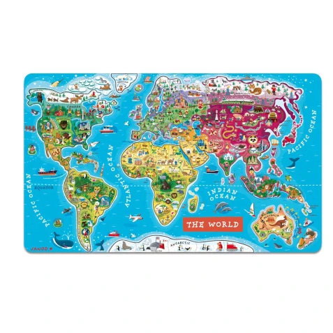 Magnetische Weltkarte – Englisch